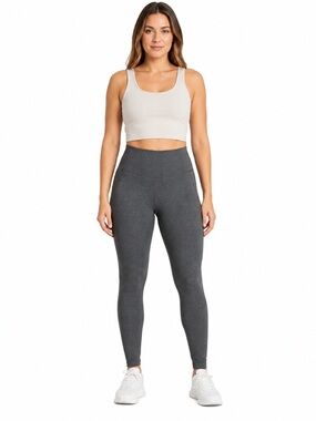 Adidas Climalite High Rise Long Tights Leggings Grey Size L BNWT